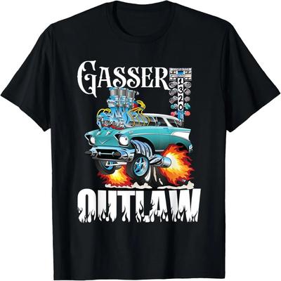 Gasser Outlaw Class Vintage Drag Racing Race Car T-Shirt
