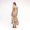 2026 European & American Holiday Style Print Linen Dress