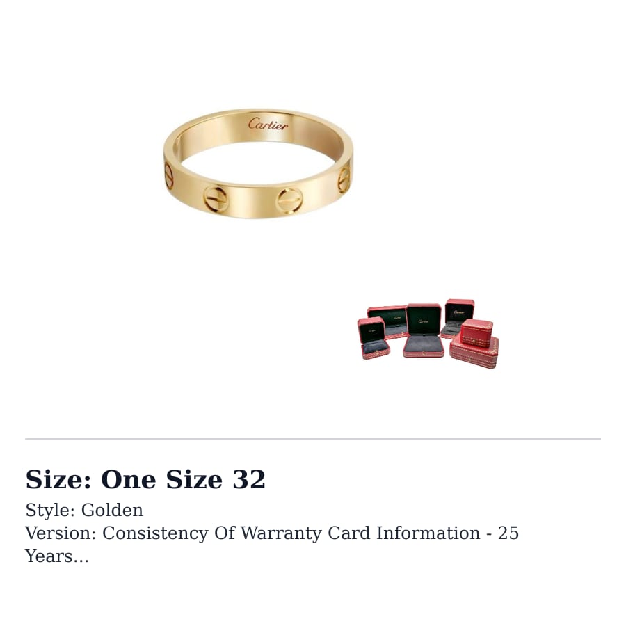 Cartier LIEBE 18K Goldringe Unisex Gold B4085000