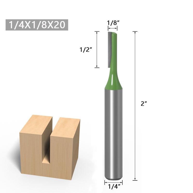 1/7pcs 6mm 1/4inch Shank Single Double Flute Straight Bit Milling Cutter for Wood Tungsten Carbide Router Bit Woodwork Tool