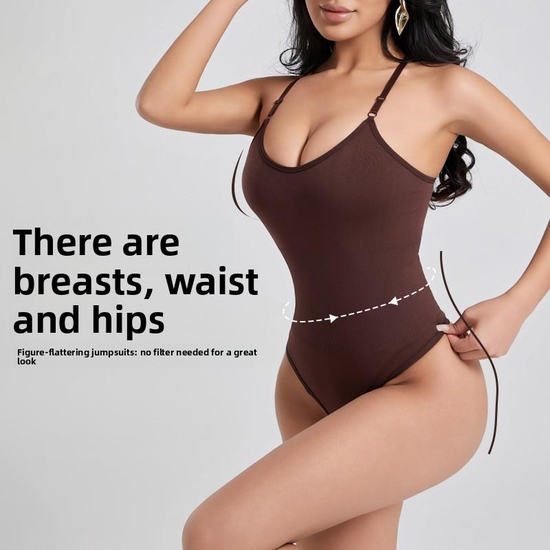 T-back body-shaping bodysuit Buttock-lifting and tummy-tucking shapewear Slimming seamless body-hugging shapewear