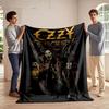 Ozzy Osbourne Gothic Kunstdecke für alle Jahreszeiten Decke Mittagspause Überwurf Geschenk