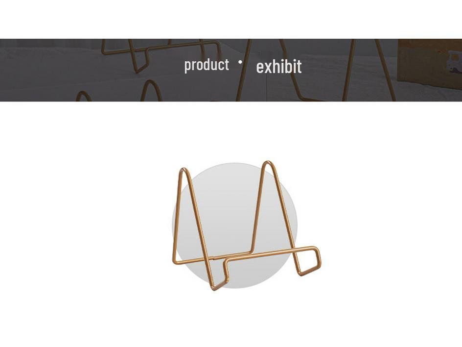 Wrought Iron Photo and Tablet Display Stand - Decorative Metal Frame Holder