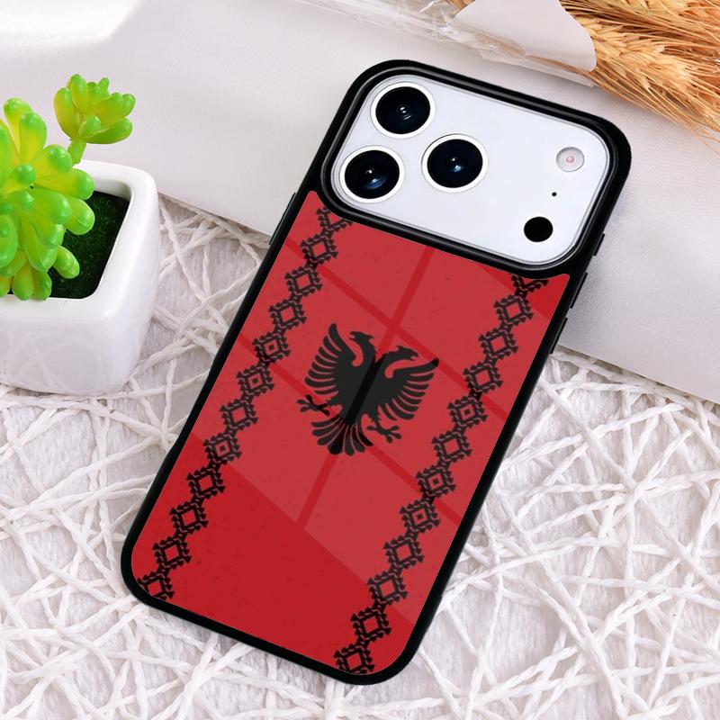 Albania Albanians Flag Phone Case for iPhone 17 Air 16 15 11 12 14 13 Pro Max Shockproof Cover