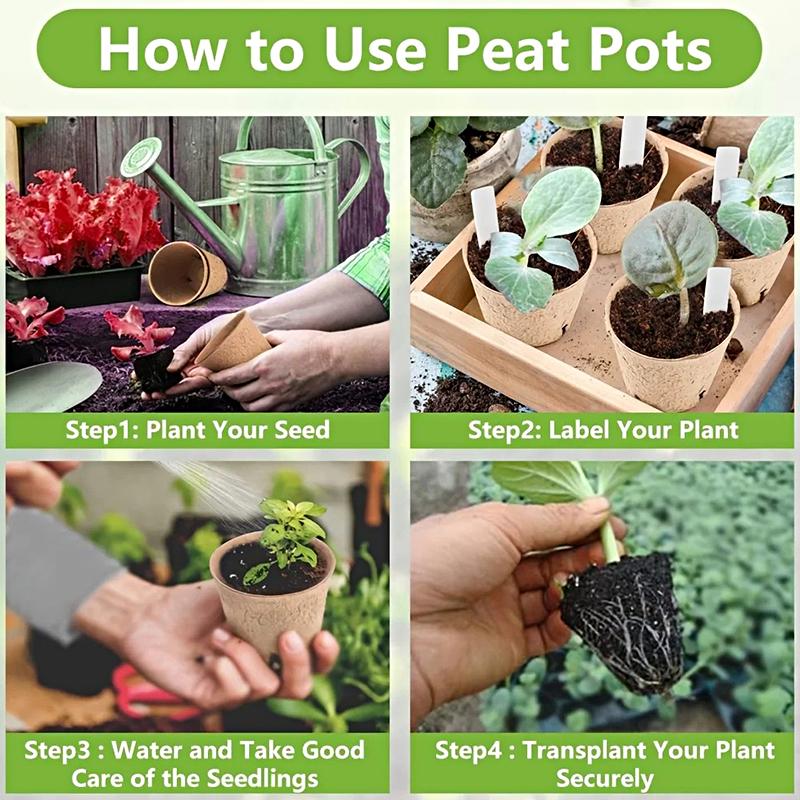 20 STÜCKE Papier Anzuchttopf Biologisch Abbaubar Sämlinge Blumentopf Saatschale Garten Balkon Pflanzen Anzuchtschale Anzuchtbecher Pflanzung
