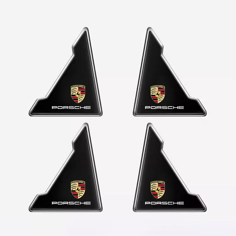 

4Pcs Car Door Corner Cover Anti-Scratch Protection Sticker For Porsche Cayenne Panamera Macan 911 718 Taycan Boxster Cayman 918