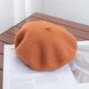 Berretto Donna Britannico Vintage Autunno e Inverno Lana Pittore Cappello Signora Cappello Bocciolo Versatile Tendenza ins