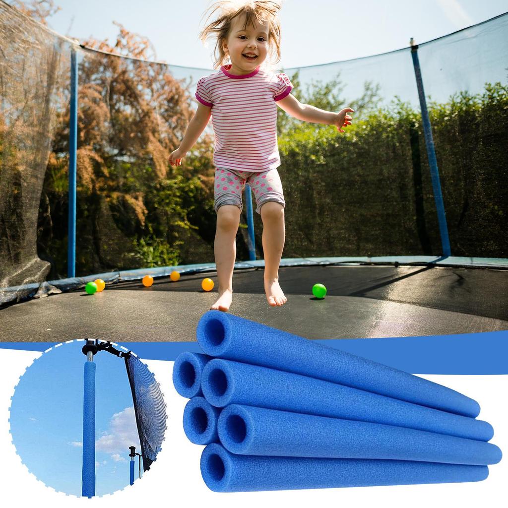 Vervangend Trampoline Net 6 Delen Trampoline Net Beschermbuizen Opvulling Vervanging Veilige Pasvorm Binnen Buiten
