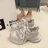 Thick-soled Dad Shoes Women's New Mountain Shoes Increase Height and Thinness Mesh Surface Breathable and Lightweight Sports and Leisure Shoes