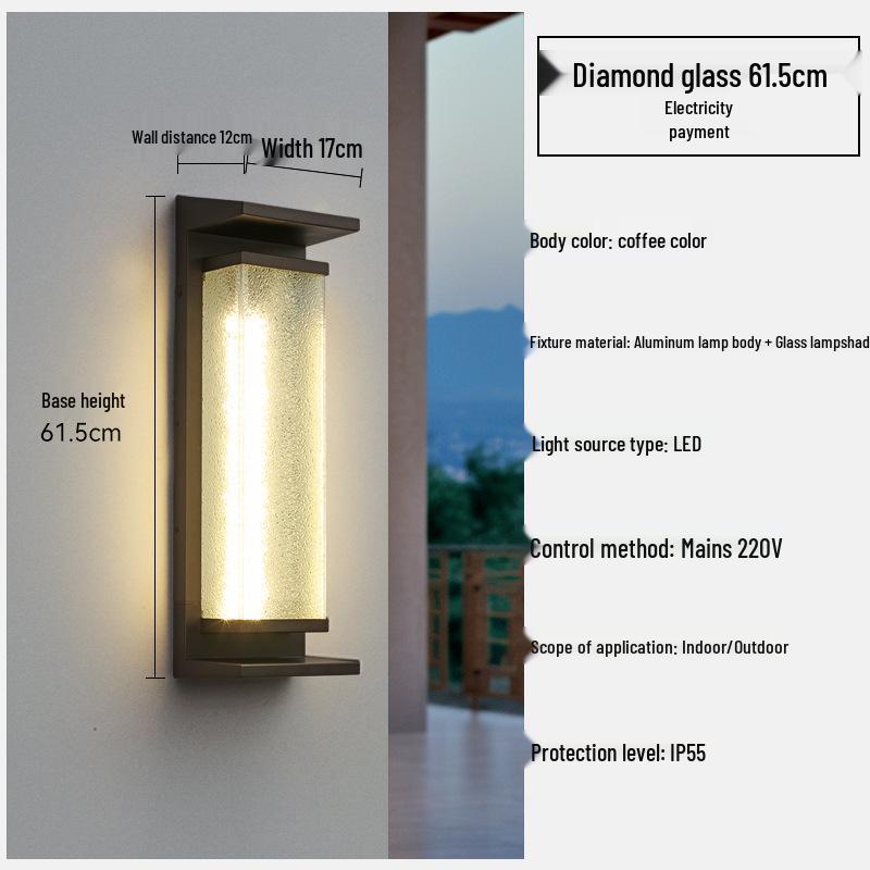 Solar Italian-Style Courtyard Wall Light – Waterproof, No Wiring Needed