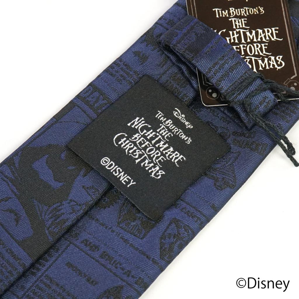 [Disney] Necktie (Nightmare Before Christmas Vampire Teddy Pattern) DNDW0940 Navy