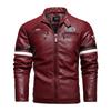 Frühling Herbst Neue Herren Motorradjacke Herren Trendy Bestickte Farbblock Mode Jacke Mantel