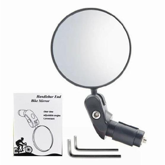 Bicycle Rearview Mirror 360 Rotation Adjustment For Motorcycle Electric Bike Handlebar Reflective Mirror Accessory 1PCS
