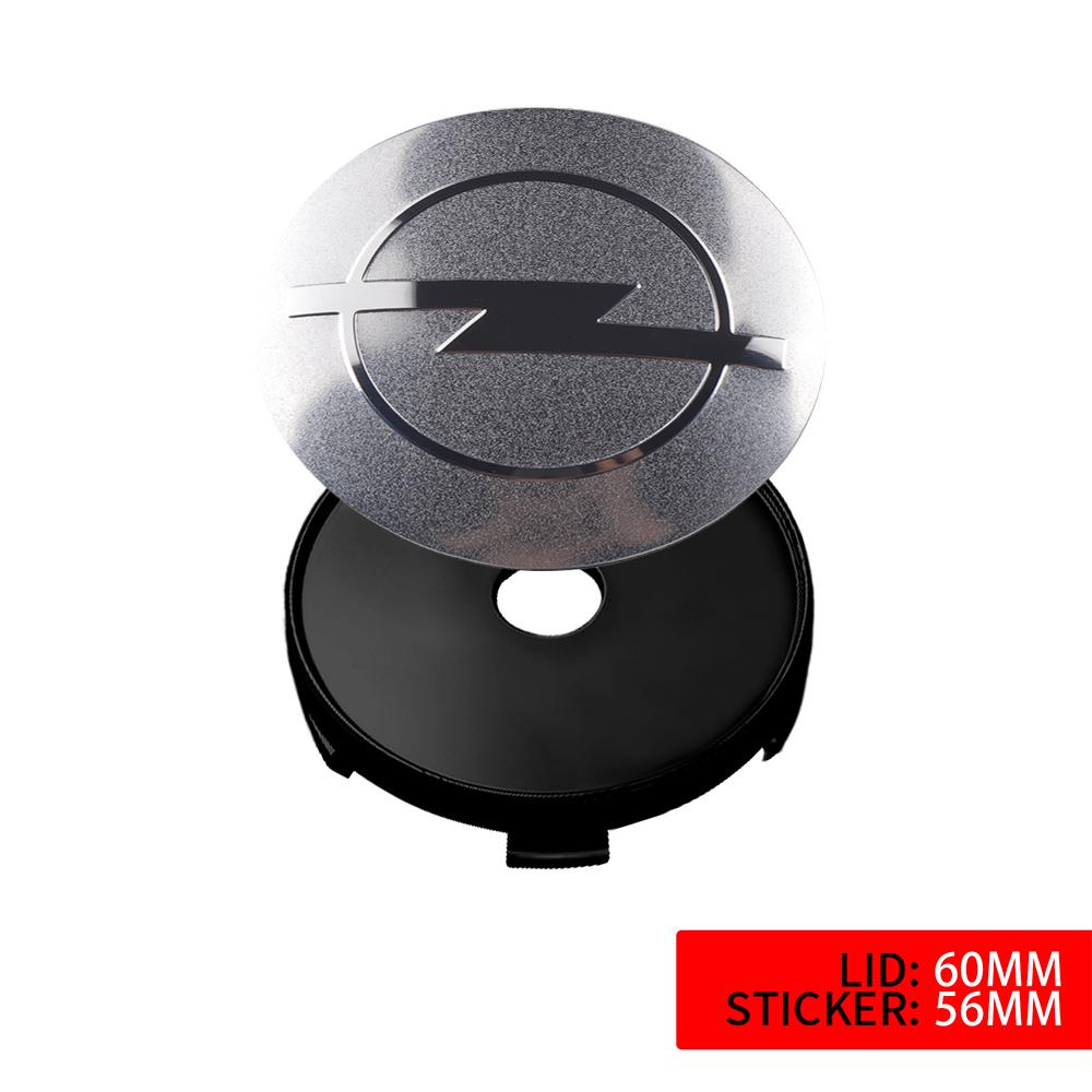 4pcs 56/60mm Car Wheel Center Hub Cap Stickers Auto Logo Emblem For Opel Zafira B Corsa D Insignia Mokka Regal Car Accessories