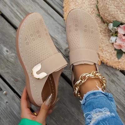 Mode Kvinnor Kilsandaler Tofflor Mules Lättviktssandaler Slip-On Plattformsskor Komfort Casual Sandaler Tofflor Kvinnor Zapatos De Mujer