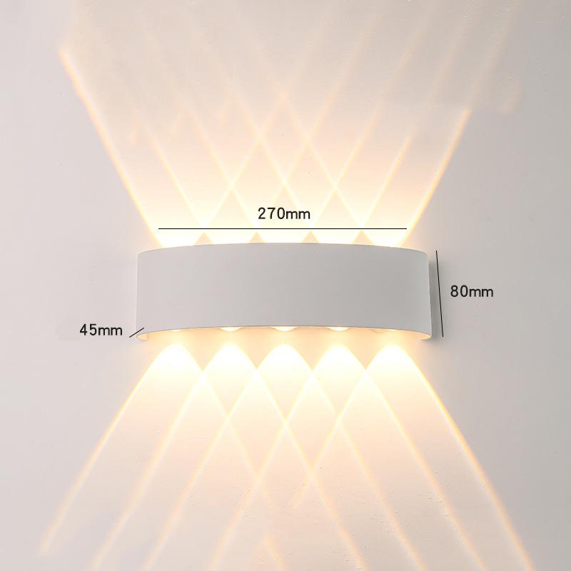 Alluminum LED Wall Lamp 4W/6W/8W IP65 Waterproof Wall Porch Lights Outdoor Lighting Garden Sconce Lamp 85-265V for Bedroom Home Decor
