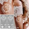 Beauty Sticker White Lace Tattoo Sticker 3D Hannah Bride Waterproof Tattoo Sticker