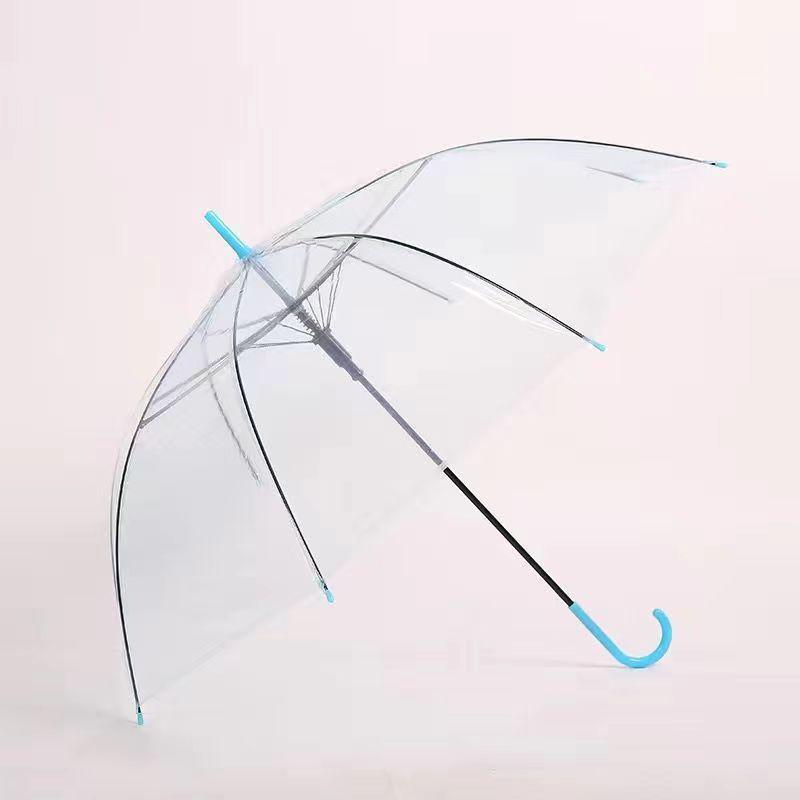 Matte Semi-Automatische Transparante Paraplu – Schattige Zonnescherm voor Mannen & Vrouwen, Ideaal voor Fotografie