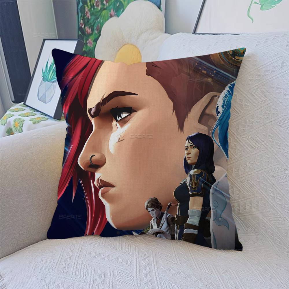 A-Arcane L-League Of L-Legends Pillow Cover Design Cushion Cover Decor Holiday Decorati