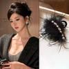 Elegante Feder Große Haarklammer für Damen Mädchen Mode Haarspangen Vielseitige Haiklammer Exquisite Haaraccessoires Geschenke