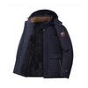Winter Thickened Velvet Warm Men's Casual Cotton Clothes Windproof Waterproof Medium and Long Jacket