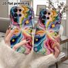 Phone Case: 2D Flat Samsung Galaxy A34 A35 M05 M06 S20 S22 S21 FE Plus 5G Protective Case, Couple Style, Swirling Nebula, Christmas and Halloween Gift