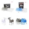 3d Building Crystal Blocks Puzzle Set Elephant Goat Animal Model Toy Educational