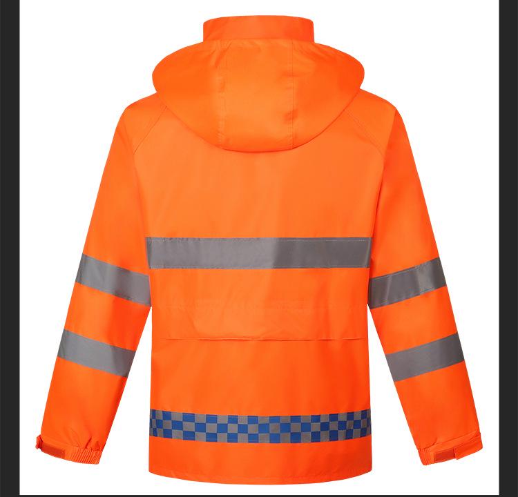 Reflective Split Raincoat & Pants Set for Adults - Unisex Cycling & Motorcycle Gear
