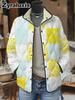 Women's Padded Cotton Jacket Floral Digital Print Women's Cotton Jacket