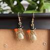 Whimsical Bat Pumpkin Cartoon Dangle Earrings Lightweight Alloy Design For Halloween Party Costume Accessories