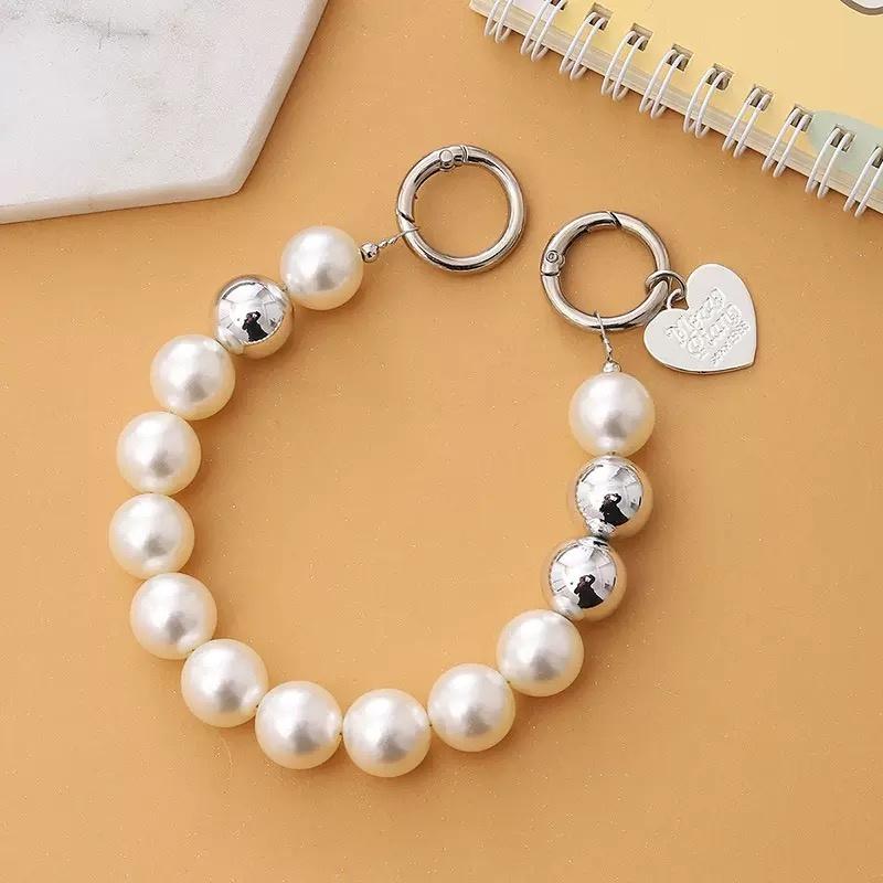 

Mobile phone chain handmade bead chain love pendant luggage extension chain accessories handheld mobile phone chain accessories