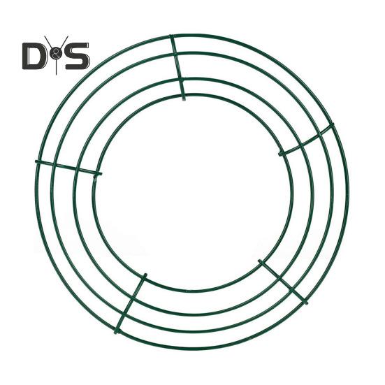 

20 см/25 см металлический обруч венок каркас проволочное кольцо держатель для цветочной гирлянды DIY принадлежности для изготовления венков для фестиваля свадебной вечеринки 25cm 1pc зелёный