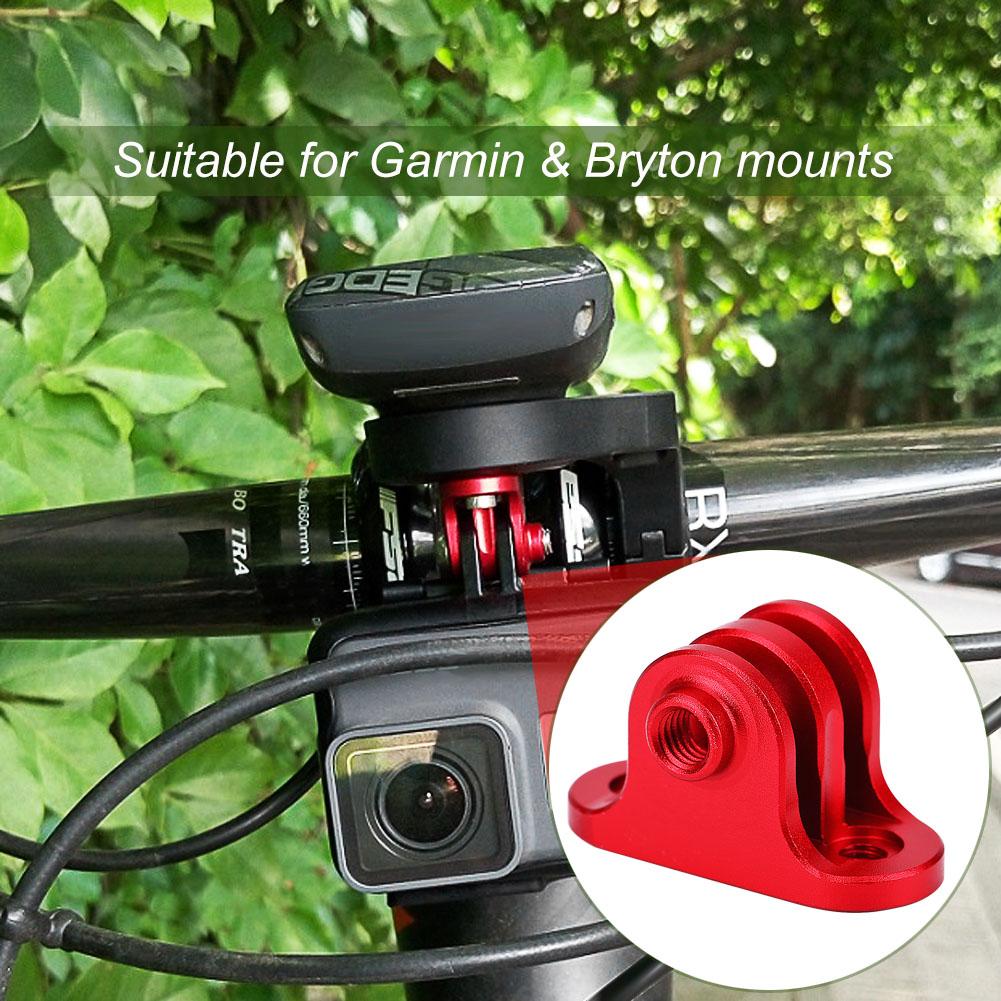 Uchwyt Metalowy Komputera Rowerowego Adapter do Kamery Mocowanie dla Gopro (Czerwony)