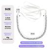 Elegant Silver Rhinestone Wedding Belt – Versatile High-End Dress Accessory for Fashion Shows and Performances