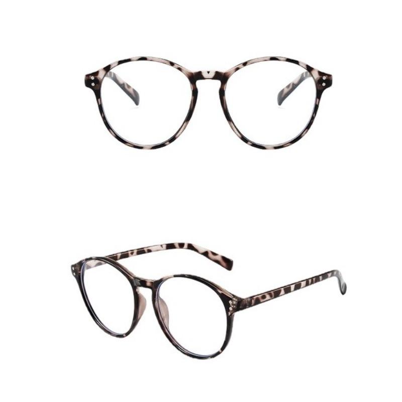 Retro Literary Glasses Large Frame Fashion Glasses Men and Women Fashion Simple Anti-blue Light Glasses