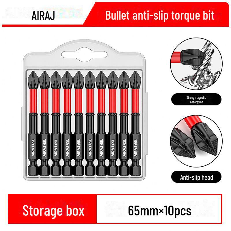 Magnetischer Kreuzschraubendreherkopf aus Wolframstahl, rutschfest, schlagfest, elektrisches Handwerkzeug mit hoher Härte
