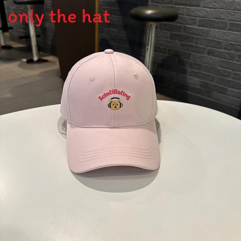Cap Fashionable Baseball With Alphabet And Cat Embroidery Design For Daily