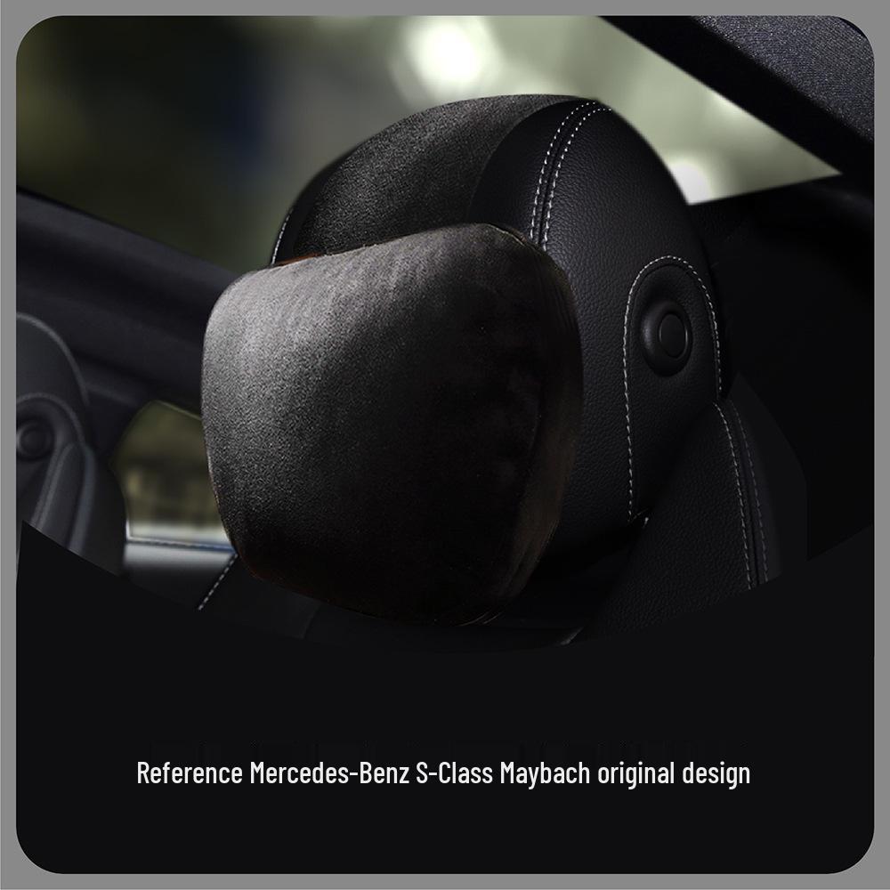 

Maybach Tesla Car Headrest: DuPont Bio Neck Support Pillow Silk Cotton Inner