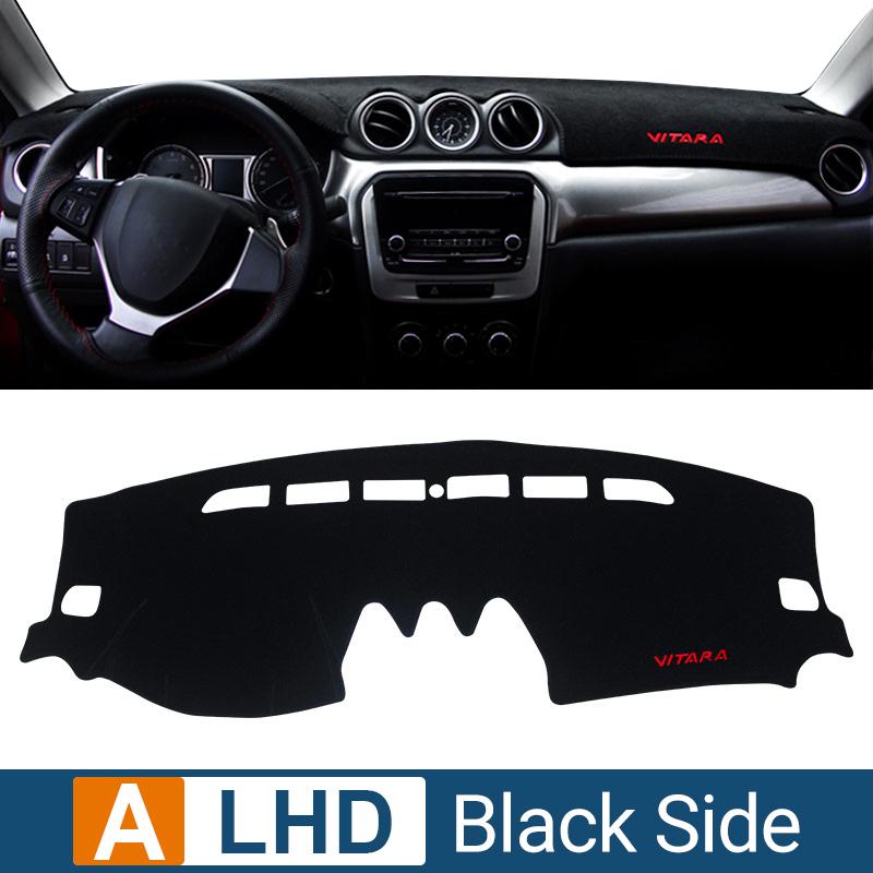 Abaiwai For Suzuki Vitara Ly Hybrid 2015 2016-   Car Dashboard Mat Sun Shade trument Desk Non-slip 3d Accessories A LHD Black Side