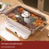 38cm shallow rectangular pan - extra thick 316 steel