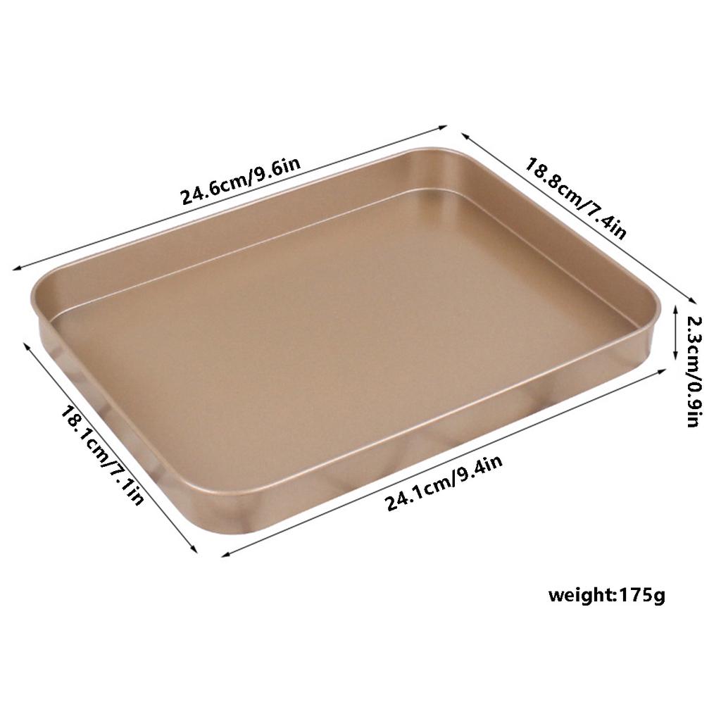 10inch Baking Tray Cookie Sheet Non-Stick Biscuit Cake Roast Oven