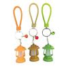 Waterproof Retro Lantern Pendant Orange Strap Vintage Lantern Keychain Pendant Suitable For Explorers And Campers