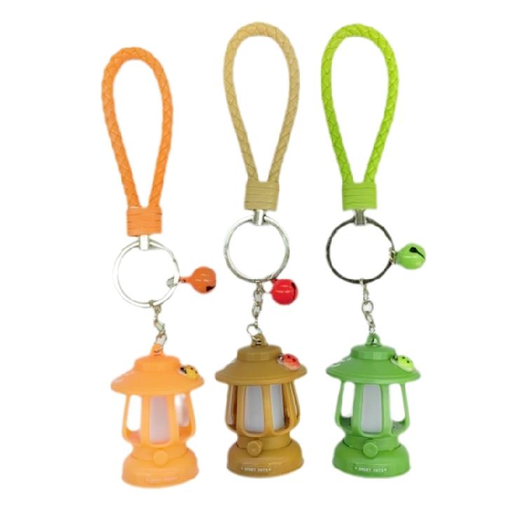 Waterproof Retro Lantern Pendant Orange Strap Vintage Lantern Keychain Pendant Suitable For Explorers And Campers