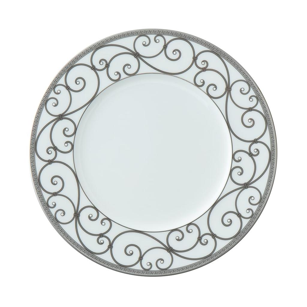 NARUMI Rondo Plate Gold and Set of Elegant and Perfect for a Pair of Wedding Gift Set, 21cm, Platinum, 2, Stylish, Gifts, Boxed, 97351-23113