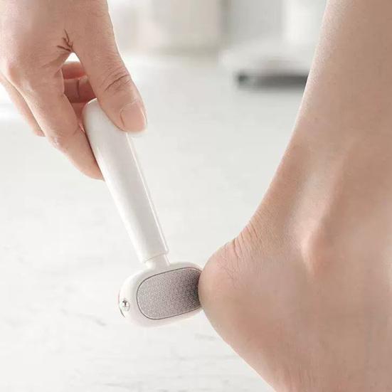 Foot Grinder Dual Sided Callus Remover with Ergonomic Non-Slip Handle for Wet or Dry Use Quickly Remove Dead Skin Hard Calluses On Feet Care