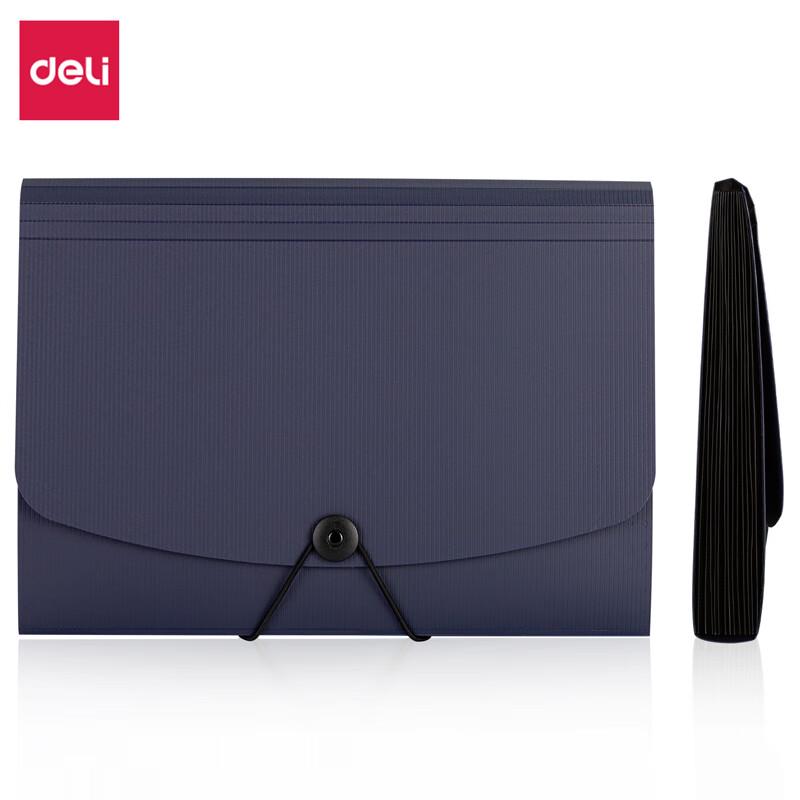 Deli A4 13-Pocket Accordion File Bag