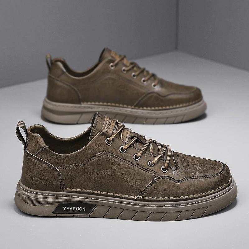 Leather Men Shoes Handmade Breathable Mens Casual Shoes Comfortable Men Walking Sneakers Luxury  Boat Shoes Plus Size 39-44