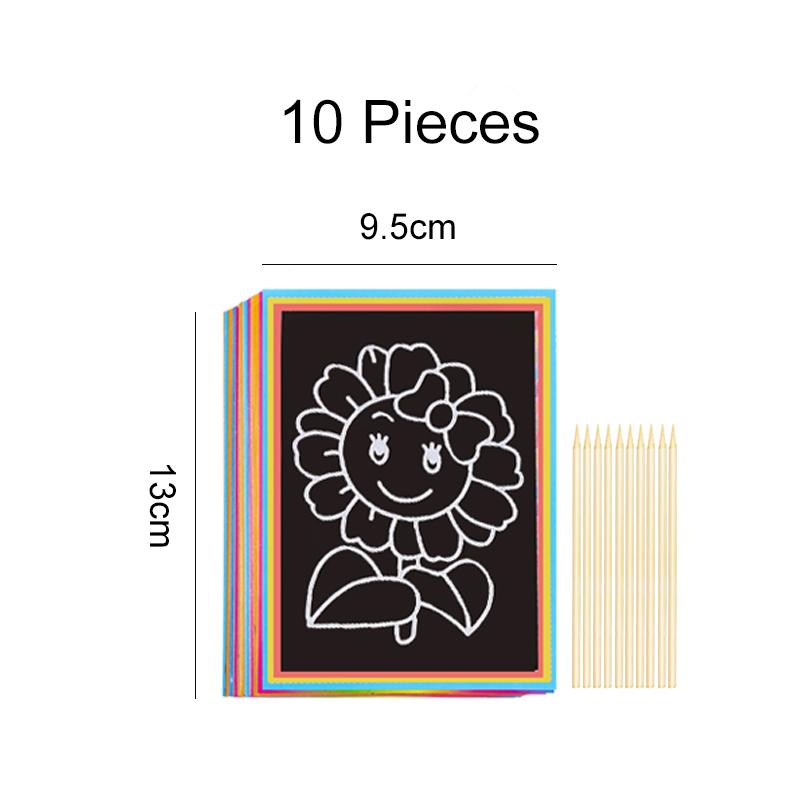 

Rainbow Scratch Paper Children s Art Cards Black DIY Rainbow Art Paper Card Neon Scratch Paper Christmas New Year Gift for Kids