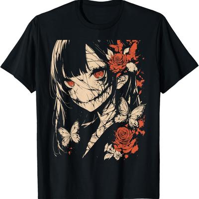 Horror Anime Manga _ Japan  Creepy Kawaii Goth T-Shirt(2)
