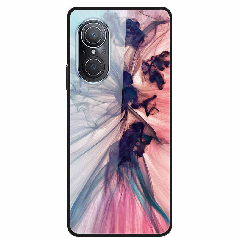 For Huawei Nova 9 10 Case Marble Tempered Glass Cover Hard Back Case For Huawei Nova9 10 SE Capa Nova10 Shockproof Funda Coque